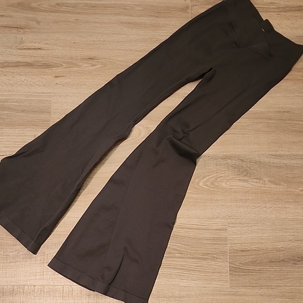 Grey Soft Flare Pants for Women